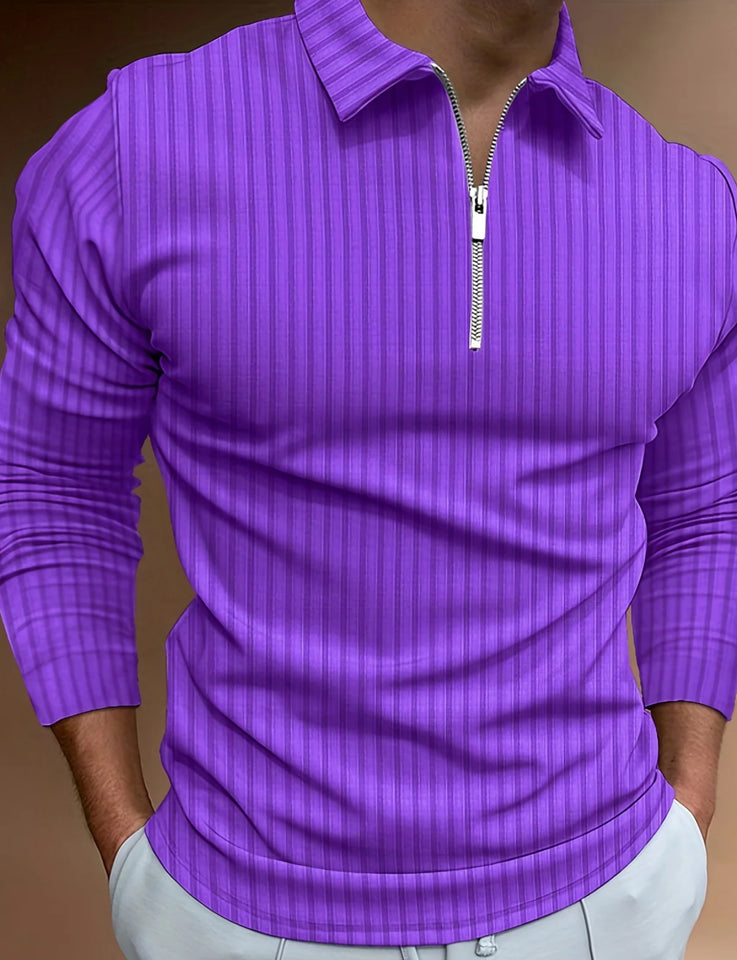 Seth Steven’s  - Half Zip Collar Long Sleeve