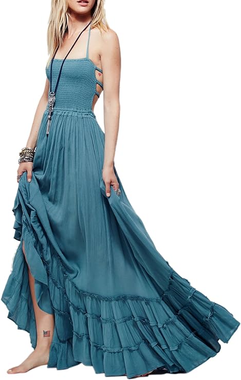 Ellie Backless Long Dress